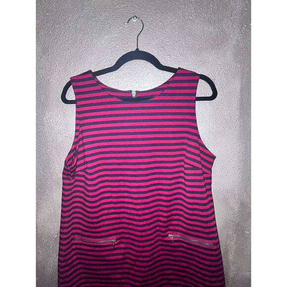 Tommy Hilfiger Nautical Preppy Studious Office Fisherman Red Navy Stripe Dress - Picture 3 of 10